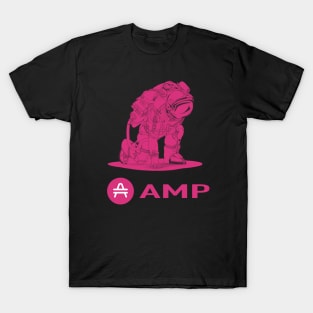 Amp Crypto  Cryptocurrency Amp  coin token T-Shirt